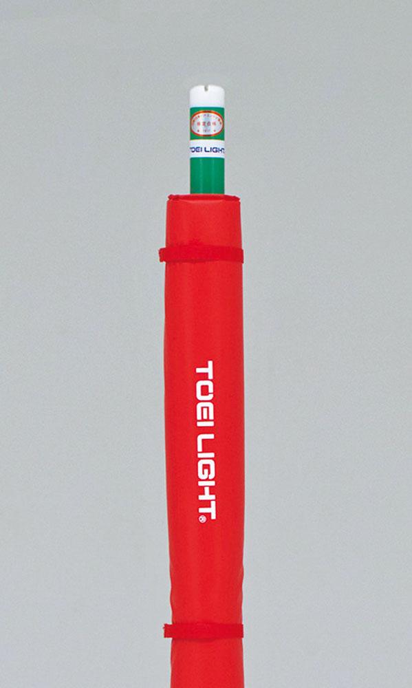 トーエイライト TOEI LIGHT 【メーカー直送品】 ソフトバレーバド支柱防護カバー ハーフオープンタイプ 装着簡単 部活 クラブ活動 サークル 学校 体育 準備 設備 運営 球技大会 B2778R_1