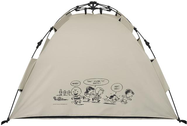 ロゴス LOGOS アウトドア SNOOPY PEANUTS 75YEARS ソーラー Q-TOP フルシェード UVカット 遮光 ワンタッチ 日よけ スヌーピー ピーナッツ 誕生75周年  86001132_9