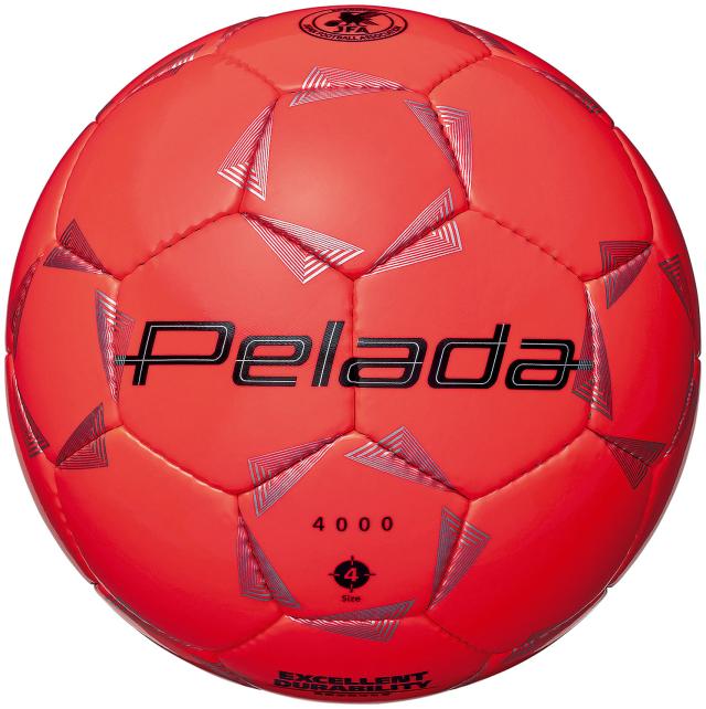 モルテン molten サッカー ペレーダ 4000 4号 蛍光オレンジ 4号 サッカーボール 検定球 公式球 フットボール グラウンド 小学生 人工皮革 練習 クラブ 部活 スクール ボール  F4K4000Oの通販は