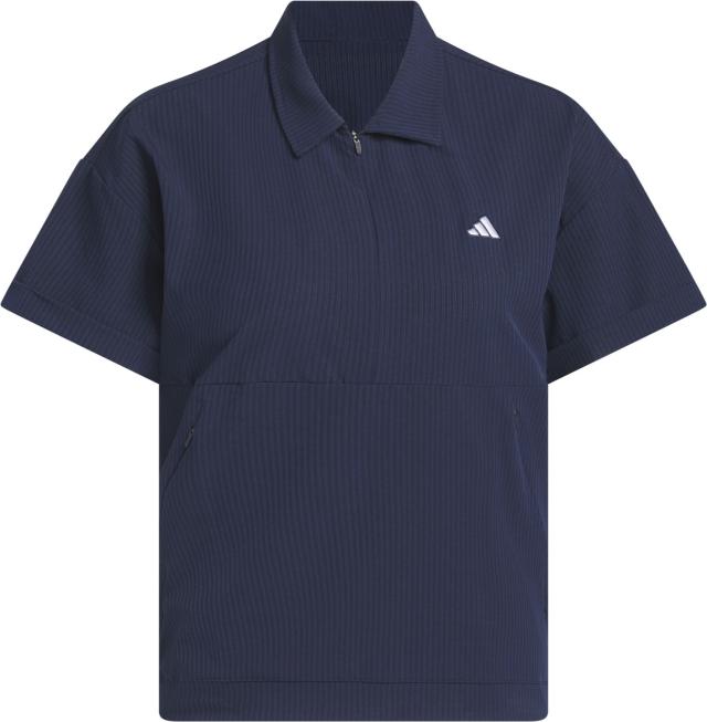 アディダス adidas ゴルフ ビヨンド ザ コース 撥水 ボックスシルエット 2WAY 半袖シャツ 撥水素材 トップス 軽量 薄手 さらり ハーフスリーブ ゴルフ ウエア スポーツブランド  KWH87