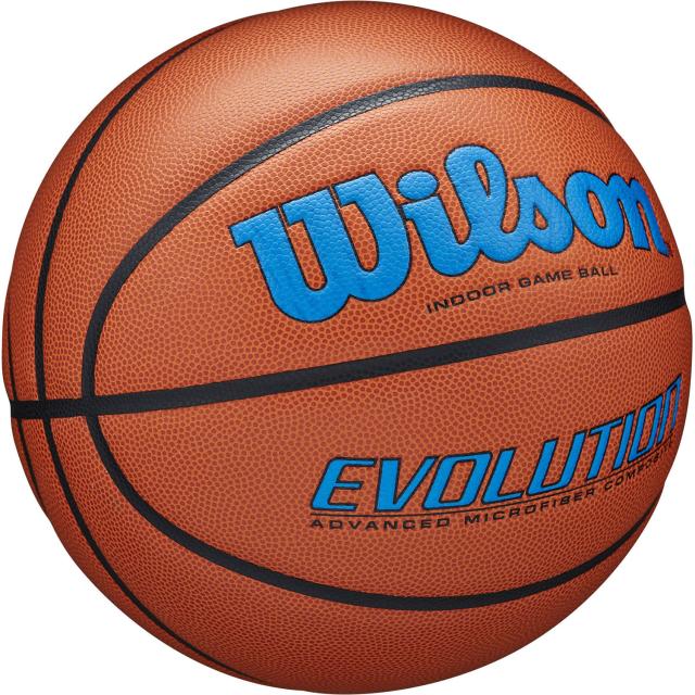 ウイルソン Wilson バスケット EVOLUTION ゲームボール オレンジ/ロイヤル 6号球 NFHS承認 フープ ケイジャー 屋内 女子 中学生 高校生 大学生 一般 NBA 合成皮革 部活 0595XB0604_1