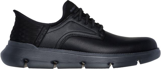 スケッチャーズ SKECHERS GARZA-CARLYN メンズ シューズ 靴 スリップイン 手を使わない スニーカー ハンズフリー 通勤 ビジネス 通勤 普段使い 仕事 レザー  205278