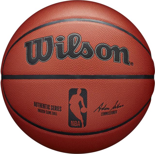 ウイルソン Wilson バスケット NBA AUTHENTIC インドア ブラウン 7号球 ボール 男子用 中学 高校 大学 社会人 一般 屋内 体育館 部活動 クラブ サークル 試合 練習 1012901XB7