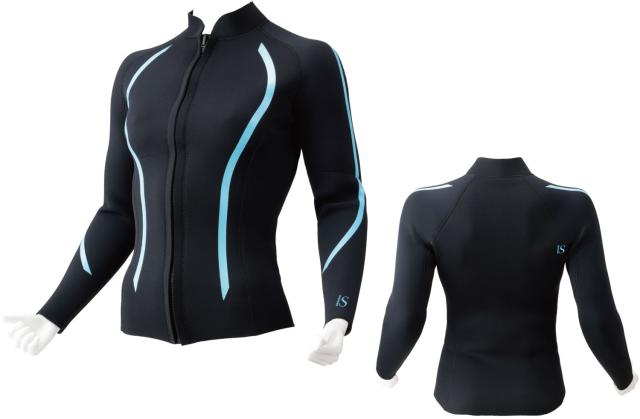 エーキューエー AQA マリン KW-4670 ウエットトップ ZIP レディース 2.5MM XL KW4670