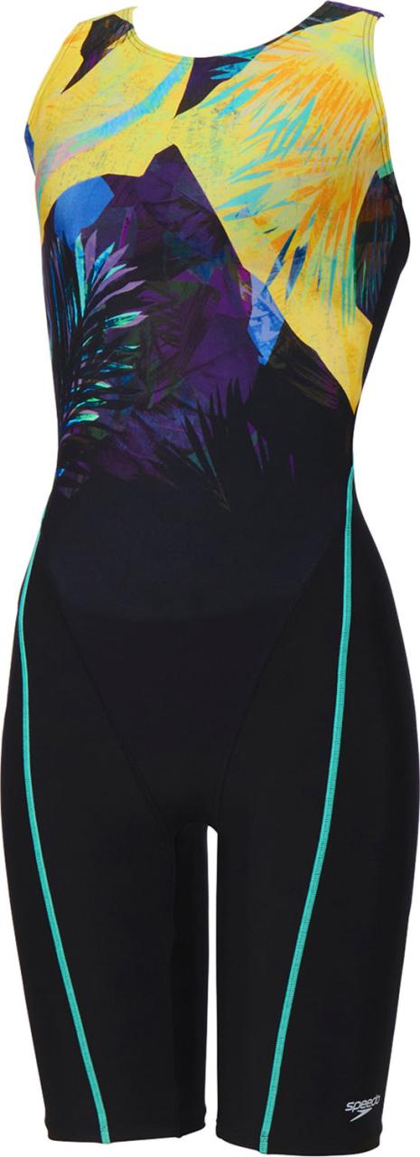 スピード Speedo スイミング Nahele Loosen Kneeskin レディース 水着 スイムウェア プール 撥水 4分丈 膝上 着脱簡単 トレーニング カップ付き UV 紫外線カット  SFW12567 スピード Speedo スイミング Nahele Loosen Kneeskin レディース 水着