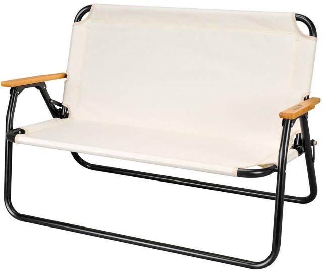 キャプテンスタッグ CAPTAIN STAG アウトドア CS クラシックス アルミ背付ベンチ ロック付  UC1894