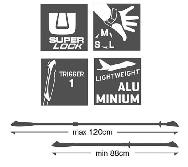 レキ LEKI アウトドア スピンショート ノルディックウォーキングポール 初心者 ウォーキングポール 低身長 小柄 高齢者 ポール ストック ステッキ ショートモデル エントリーモデル  1300438 100_3