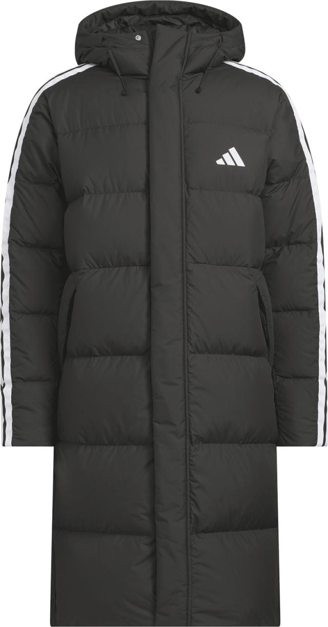 アディダス adidas スリーストライプス レギュラーフィット ロング ダウン コート メンズ 男性 アウター 上着 ジャンパー レギュラーフィット 防風性 パッカブル スリム  WF945