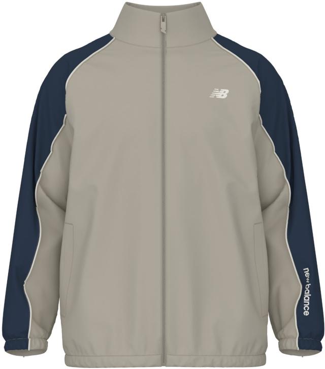 ニューバランス New Balance 53ウーブントラックジャケット 裏トリコット起毛 上着 裏起毛 3シーズン トレーニング ランニング ジョギング ジム ウォームアップ ウエア ルーズシルエット  AMJ53171