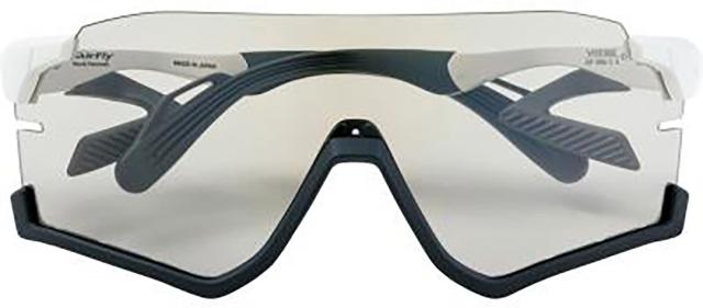 エアフライ Airfly 鼻パッドがないスポーツサングラス AF-306 C-3RE ホワイトマット 調光シルバーレンズレンズ装着  AF306C3_3