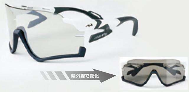 エアフライ Airfly 鼻パッドがないスポーツサングラス AF-306 C-3RE ホワイトマット 調光シルバーレンズレンズ装着  AF306C3_7