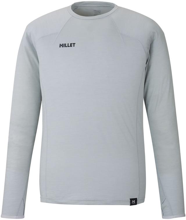 ミレー MILLET アウトドア UBIC WOOL CREW LS M ベースレイヤー ロングスリーブ 長袖 トレッキング アルパインクライミング 速乾性 耐久性 メリノウール 保温 調湿 消臭  MIV03184