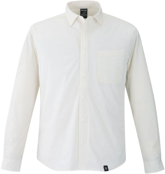 ミレー MILLET アウトドア IB SOLID SHIRT LS M シャツ 長袖 軽量 防虫機能 速乾 接触忌避剤 ペルメトリン インセクトバリヤー 虫を寄せ付けにくい 夏 ポリエステル  MIV03193