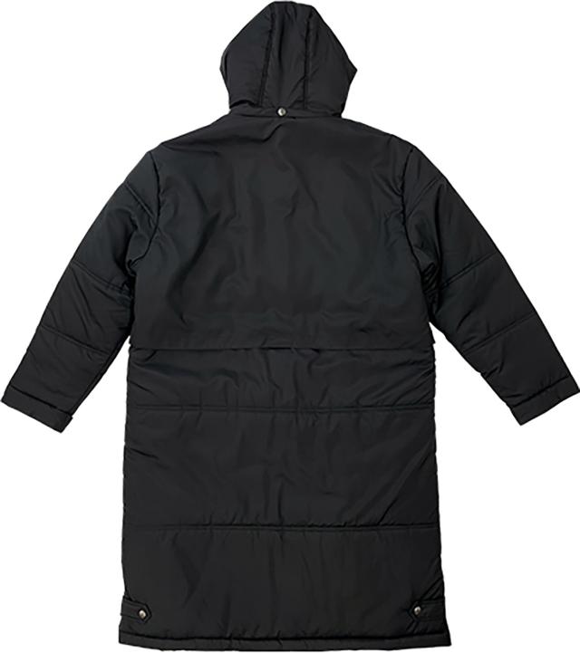 ルーセント LUCENT テニス Uni ベンチコート ユニセックス ブラック 黒色 アウター コート ロング丈 上着 防寒着 部活 クラブ サークル トレーニング XLW8339_1