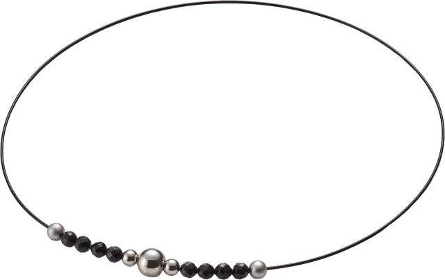 ファイテン Phiten ネックレス ワイヤー オニキス 40CM JX966051