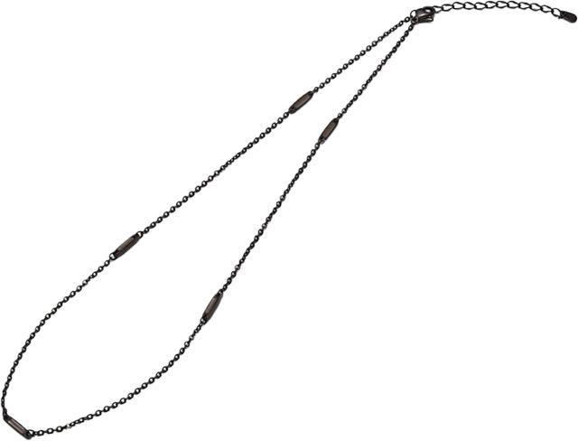 ファイテン Phiten ネックレス チタンチェーン ステーション ブラック 40+5CM JX983151