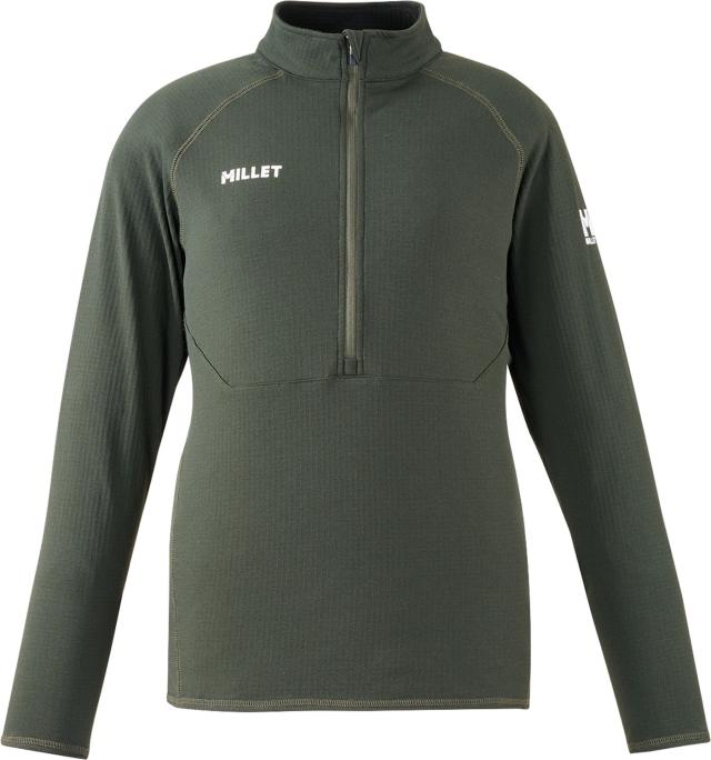 ミレー MILLET アウトドア ドライ グリッド ハーフジップ  MIV02140