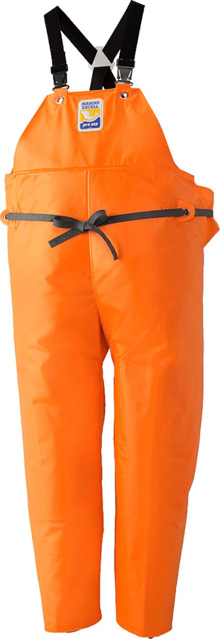 ロゴス LOGOS アウトドア マリンエクセル 胸当付ズボン膝当て付 サスペンダー式 オレンジ 4L 12063569