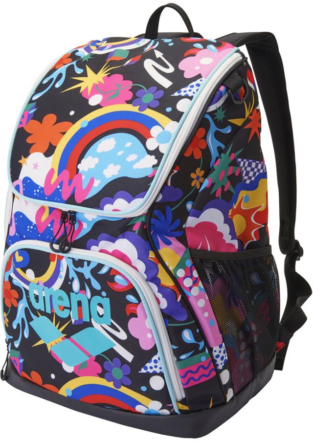 アリーナ arena スイミング バックパック 総柄 リュックサック バッグ カバン 水泳 競泳 スイム プール メンズ レディース 男性 女性 収納 ポケット プールサイド 部活動 35L  AS6SBP31U