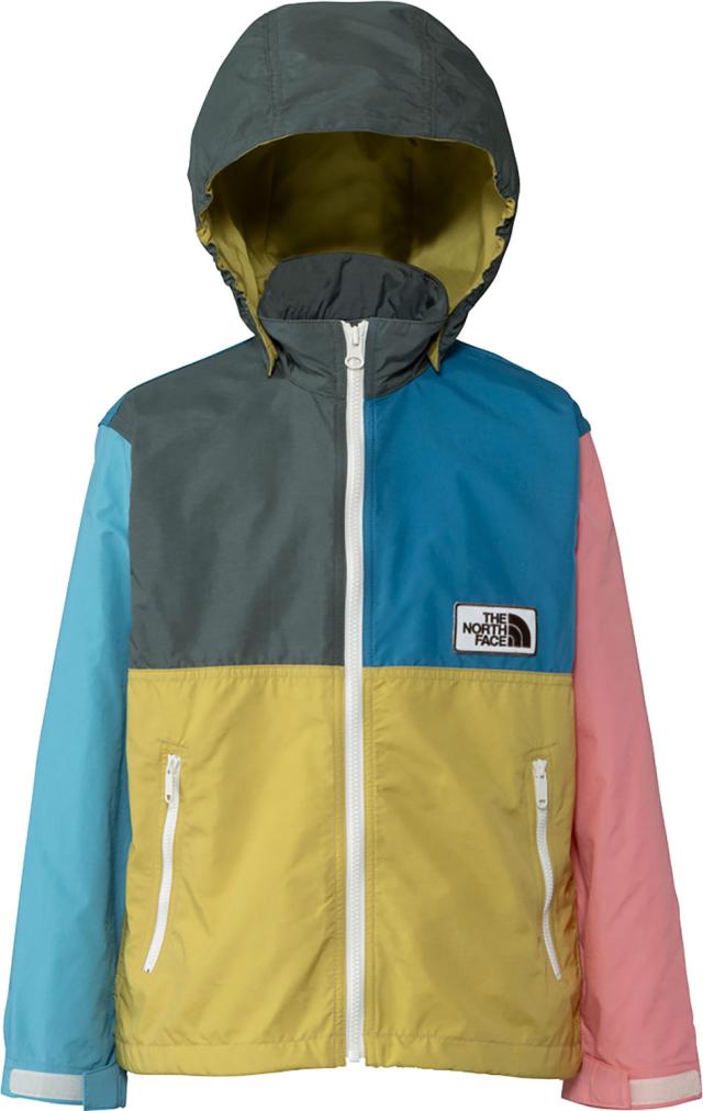 ザ・ノース・フェイス THE NORTH FACE アウトドア グランドコンパクトジャケット キッズ 子ども アウター ウィンドブレーカー パーカー フーディ 撥水 ロゴ キャンプ 旅行 お出かけ ハイキング 林間学校  NPJ22512