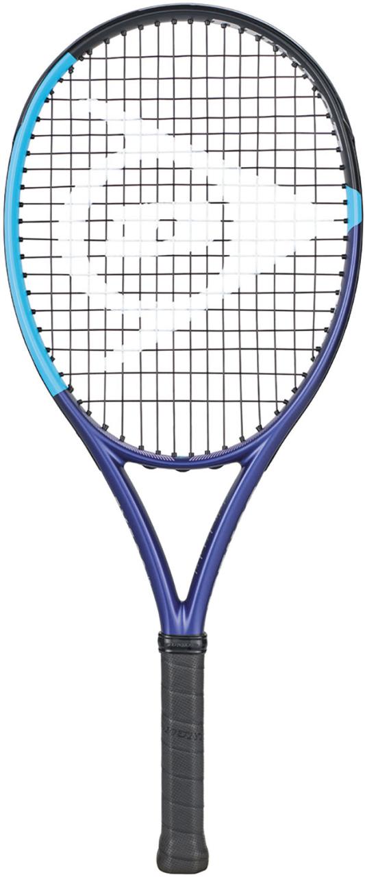 ダンロップ DUNLOP テニス FX 500 JR 26 硬式テニスラケット ガット張り上げ済 こども ジュニア キッズ バイオレット×ネオンブルー 競技モデル 操作性 部活 クラブ活動 DS22601J_1