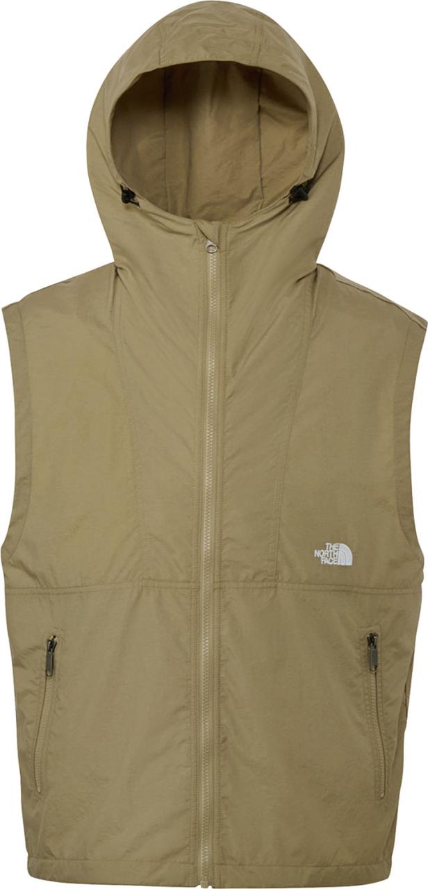ザ・ノース・フェイス THE NORTH FACE アウトドア コンパクトフーデッドベスト メンズ レディース チョッキ アウター 上着 ノースリーブ 撥水加工 軽量 シンプル フード付き キャンプ ハイキング お出かけ NP22635