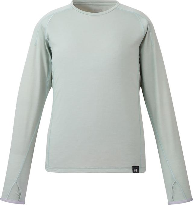 ミレー MILLET アウトドア UBIC WOOL CREW LS W ベースレイヤー ロングスリーブ 長袖 トレッキング 速乾 耐久性 保温 調湿 防臭性 ウール混紡素材 登山 ハイキング  MIV03216