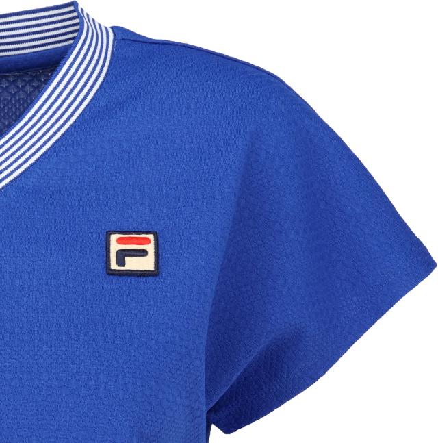 フィラ FILA テニス ゲームシャツ テニスウェア トップス 半袖 レディース ウィメンズ 女性 吸水速乾 UVカット Vネック 紫外線対策 春夏 試合 練習 部活動 クラブ スクール CZ6SGW032_11