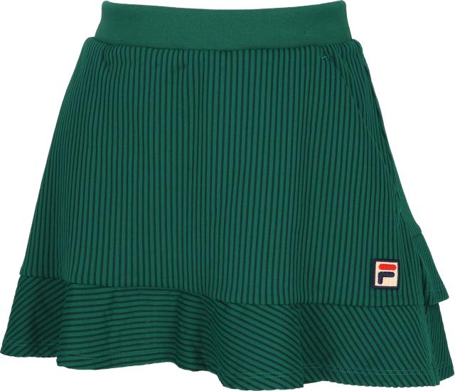 フィラ FILA テニス スコート レディース ウィメンズ 女性 テニスウェア スカート ボトムス 吸水 速乾 UVカット 高機能 台形 フレア 二段 サッカーストライプ 春夏 涼しい CZ6SGW004_1