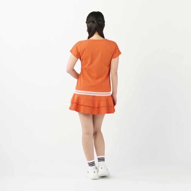 フィラ FILA テニス スコート レディース ウィメンズ 女性 テニスウェア スカート ボトムス 吸水 速乾 UVカット 高機能 台形 フレア 二段 サッカーストライプ 春夏 涼しい CZ6SGW004_7