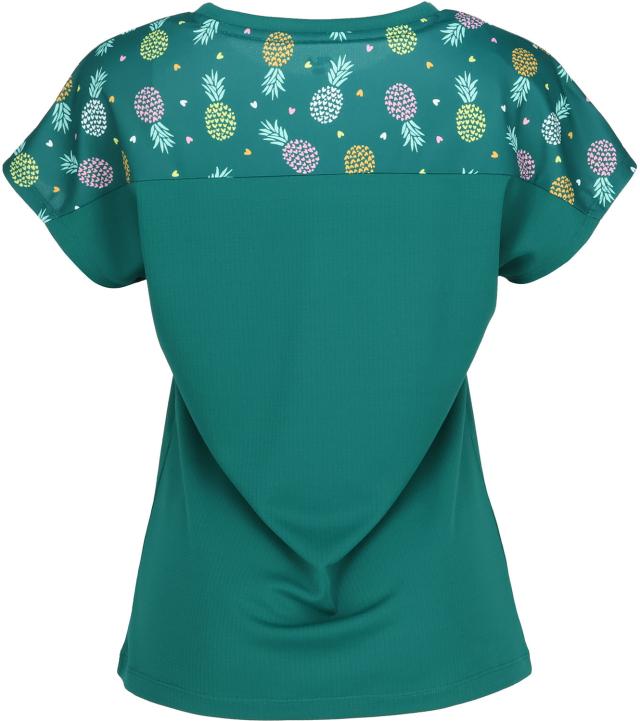 フィラ FILA テニス ゲームシャツ レディース ウィメンズ 女性 テニスウェア Tシャツ トップス 半袖 メッシュ 吸水 速乾 UVカット 汗染み防止 総柄 ワッフル 春夏 涼しい CZ6SGW007_3