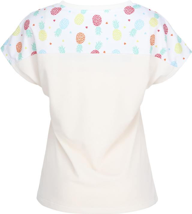 フィラ FILA テニス ゲームシャツ レディース ウィメンズ 女性 テニスウェア Tシャツ トップス 半袖 メッシュ 吸水 速乾 UVカット 汗染み防止 総柄 ワッフル 春夏 涼しい CZ6SGW007_5