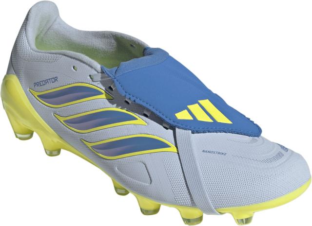 アディダス adidas サッカー プレデターLEAGUEフォールディングタンHG サッカースパイク PPREDATOR 土・人工芝・天然芝用 クリスタルスカイ/レイブルー/チームソーラーイエロー JR5905