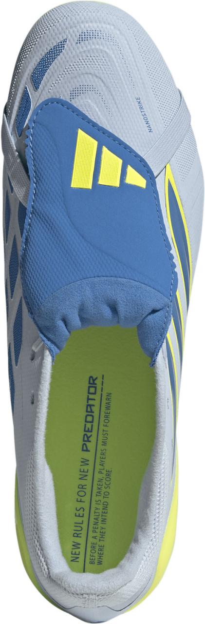 アディダス adidas サッカー プレデターLEAGUEフォールディングタンHG サッカースパイク PPREDATOR 土・人工芝・天然芝用 クリスタルスカイ/レイブルー/チームソーラーイエロー JR5905_2