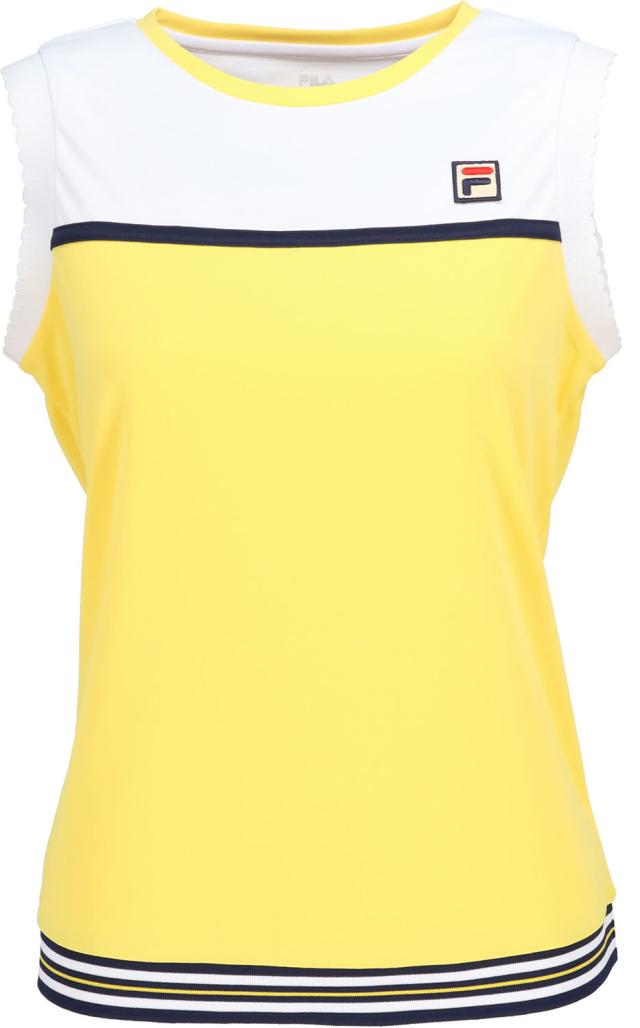 フィラ FILA テニス ノースリーブゲームシャツ テニスウェア タンクトップ トップス レディース ウィメンズ 女性 吸水速乾 UVカット メッシュ 紫外線対策 春夏 練習 試合 部活  CZ6SGW037