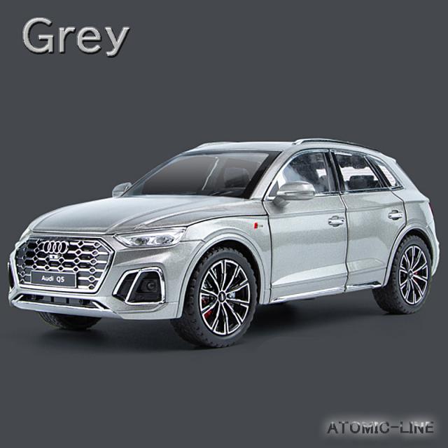 アウディ Q5 1/24 ミニカー 全4色 ライト点灯 エンジンサウンド 合金