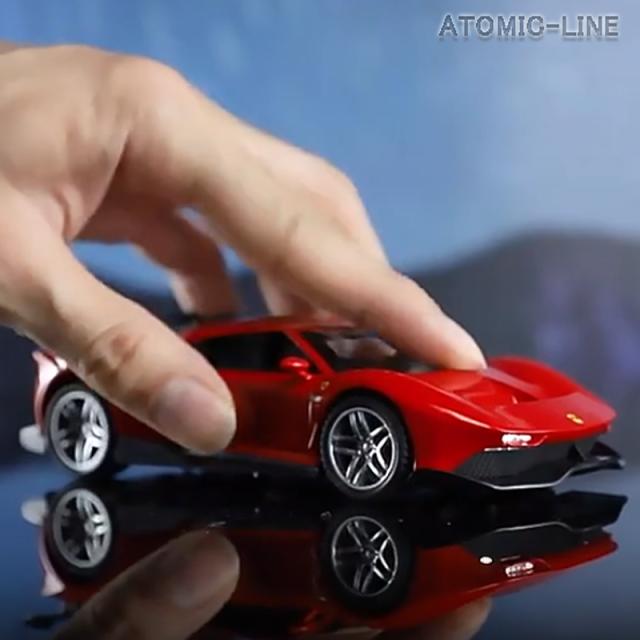 フェラーリ　ミニカー8台セット フェラーリ P80/C 1/32 ミニカー 全4色 ライト点灯 エンジン