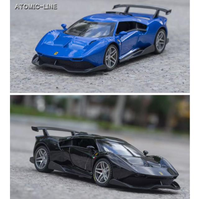 フェラーリ P80/C 1/32 ミニカー 全4色 ライト点灯 エンジンサウンド