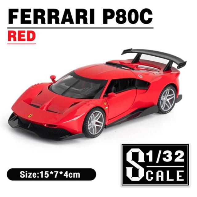 フェラーリ P80/C 1/32 ミニカー 全4色 ライト点灯 エンジンサウンド