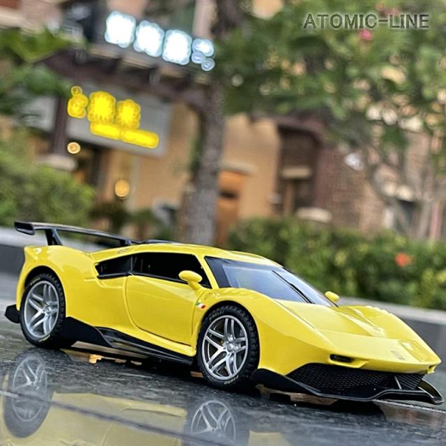 フェラーリー模型 フェラーリ laferrari fxxk 1/32 ミニカー 全7色 ライト点灯