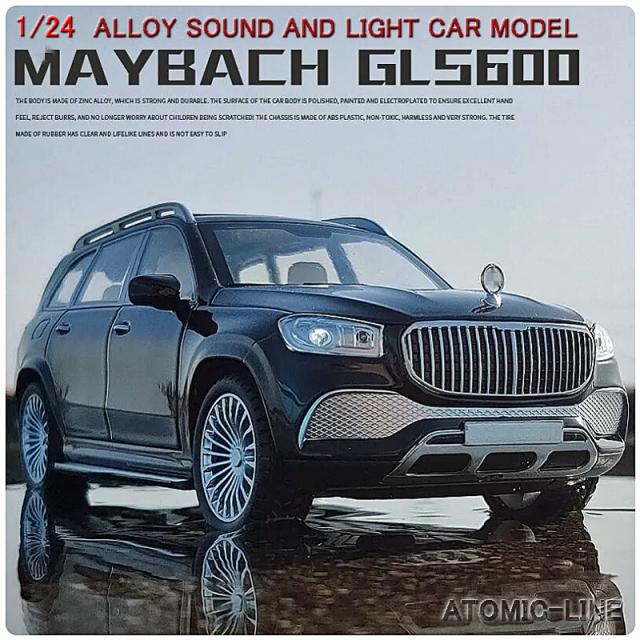 Mercedes Benz マイバッハ GLS600 1/24 ミニカー 全3色 ライト点灯 エンジンサウンド 合金モデル 模型 ジオラマの通販は 5,382円