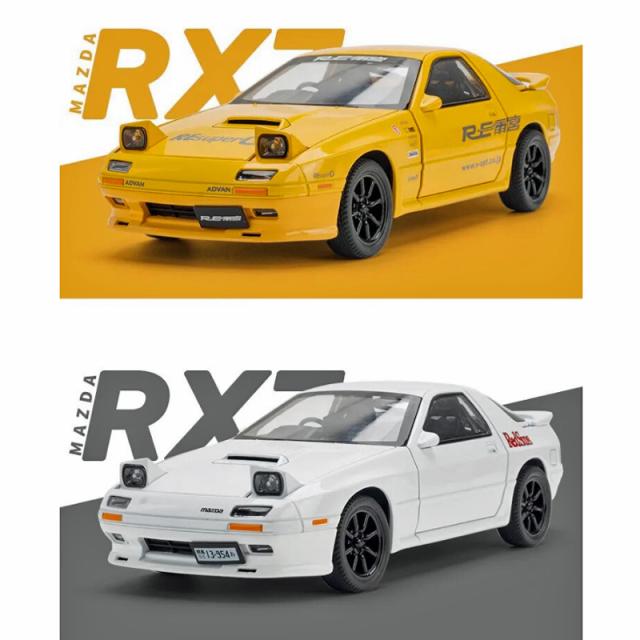 Mazda RX-7 ホワイト ミニカー LEDライト付き Mazda RX-7 ホワイト ミニカー LEDライト付き Mazda RX-7 ホワイト