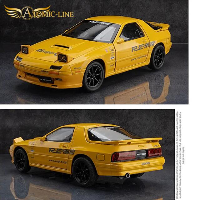 マツダ RX-7 FC3S 1/24 ミニカー 全2色 ライト点灯 エンジンサウンド