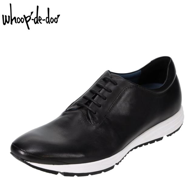 スニーカー メンズ カジュアルシューズ 本革 レザー ビブラムソール 滑りにくい ビジカジ オフィカジ 2E相当 whoop-de-doo 19330105 靴 シューズ