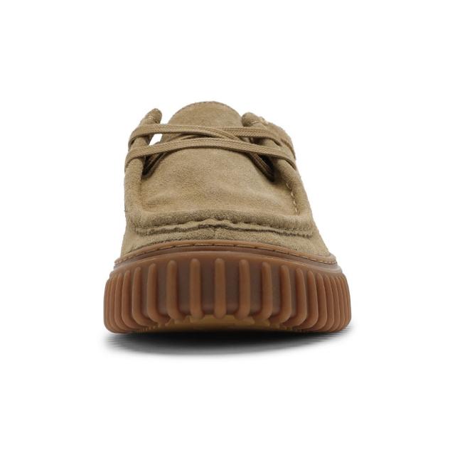 クラークス Clarks 26173471 メンズ靴 靴 シューズ 3E相当 カジュアル シューズ モカシン 厚底 軽量 Torhill Lo トーヒルロー スエード クッション性 耐久性 クラシック トレンド 人気 ブランド サンドベージュ_2