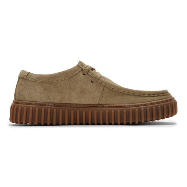 クラークス Clarks 26173471 メンズ靴 靴 シューズ 3E相当 カジュアル シューズ モカシン 厚底 軽量 Torhill Lo トーヒルロー スエード クッション性 耐久性 クラシック トレンド 人気 ブランド サンドベージュ_3