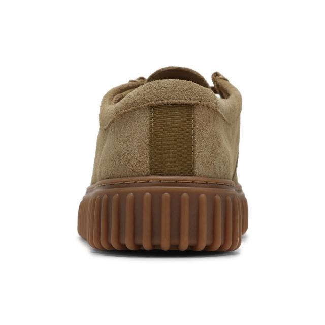 クラークス Clarks 26173471 メンズ靴 靴 シューズ 3E相当 カジュアル シューズ モカシン 厚底 軽量 Torhill Lo トーヒルロー スエード クッション性 耐久性 クラシック トレンド 人気 ブランド サンドベージュ_4