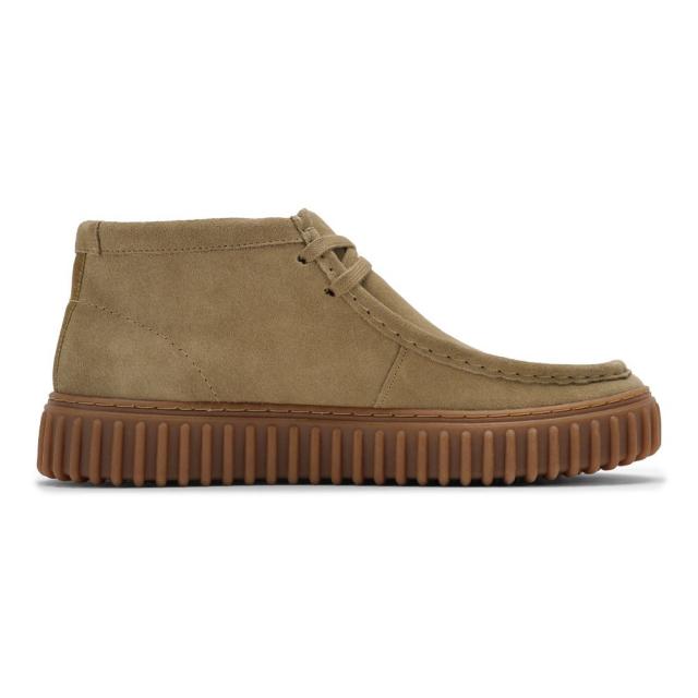 クラークス Clarks 26173663 メンズ靴 靴 シューズ 3E相当 カジュアル シューズ モカシン 厚底 軽量 Torhill Hi トーヒルハイ スエード クッション性 耐久性 クラシック トレンド 人気 ブランド サンドベージュ_3