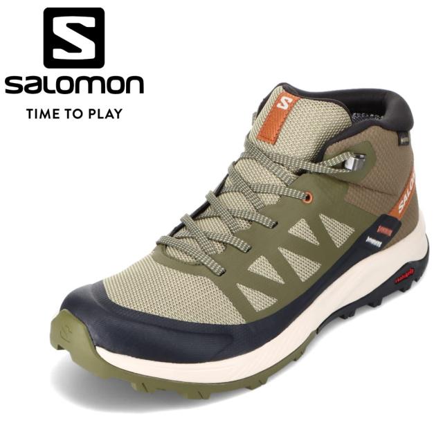 スニーカー アウトドアシューズ メンズ靴 靴 シューズ 2E相当 シンプル 安定感 人気 ブランド オリーブ サロモン Salomon L47143600