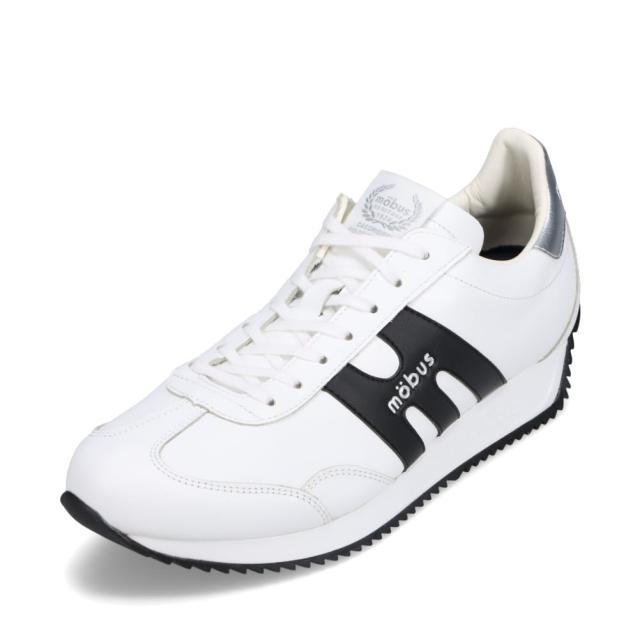 スニーカー メンズ メンズ靴 靴 シューズ 抗菌 防臭 コラボ ロゴ 人気 ブランド ホワイト×ブラック モーブス mobus MJ-2410